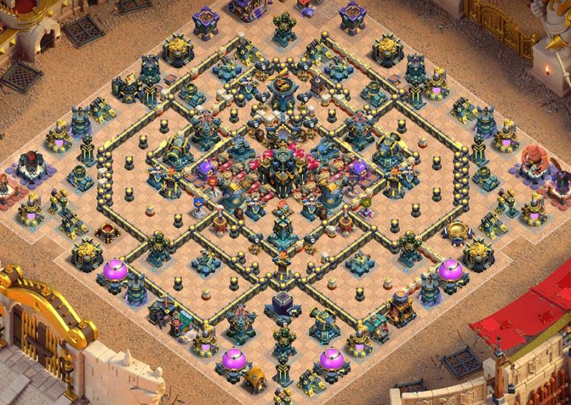 Titan’s Maze Pro Base for Clash of Clans